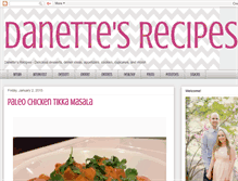 Tablet Screenshot of danettesrecipes.com